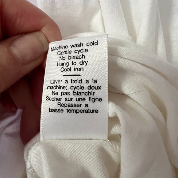 Small Vintage Verena nightshirt100% cotton short sleeve floral lace made USA - Picture 7 of 7